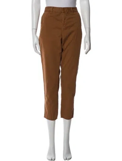 Pre-owned Nili Lotan Straight Leg Pants In Brown
