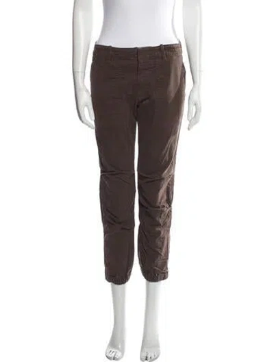 Pre-owned Nili Lotan Straight Leg Pants In Brown