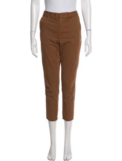 Pre-owned Nili Lotan Straight Leg Pants In Brown