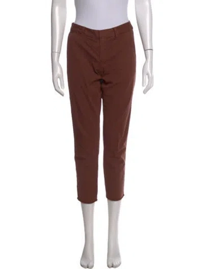 Pre-owned Nili Lotan Straight Leg Pants In Brown
