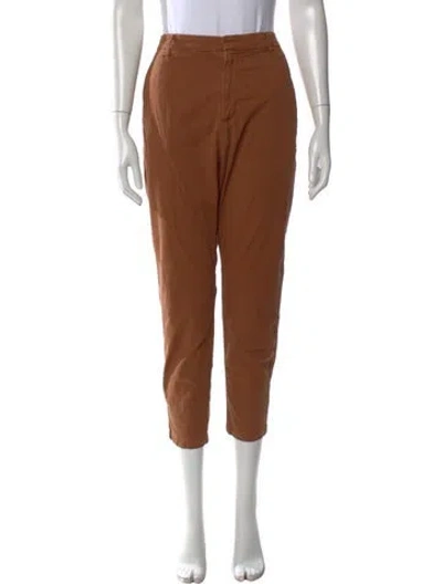 Pre-owned Nili Lotan Straight Leg Pants In Brown