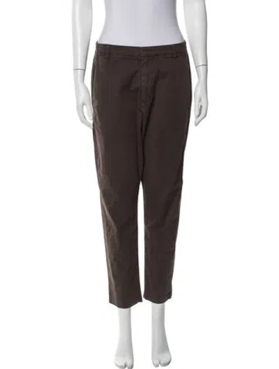 Pre-owned Nili Lotan Straight Leg Pants In Brown
