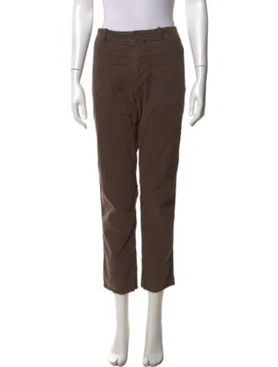 Pre-owned Nili Lotan Straight Leg Pants In Brown