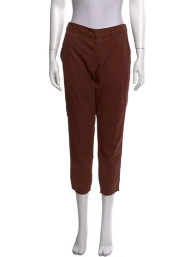 Pre-owned Nili Lotan Straight Leg Pants In Brown