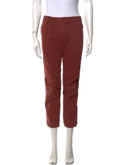 Pre-owned Nili Lotan Straight Leg Pants In Brown