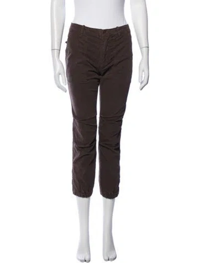 Pre-owned Nili Lotan Straight Leg Pants In Brown