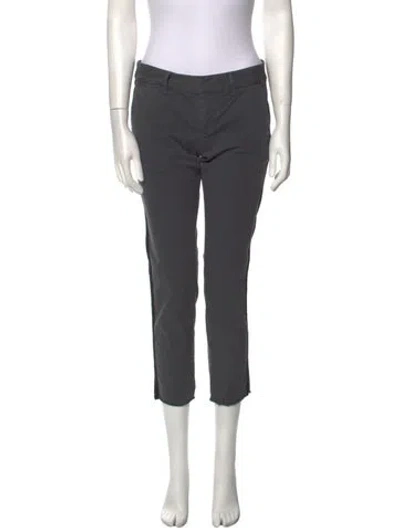 Pre-owned Nili Lotan Straight Leg Pants In Gray