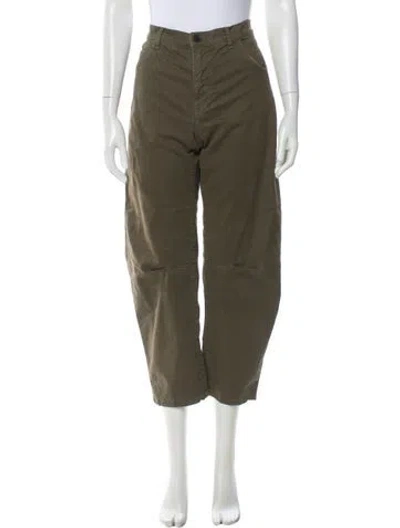 Pre-owned Nili Lotan Straight Leg Pants In Gray