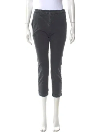 Pre-owned Nili Lotan Straight Leg Pants In Gray
