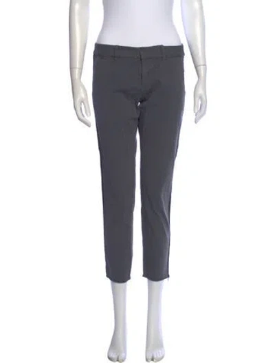 Pre-owned Nili Lotan Straight Leg Pants In Gray