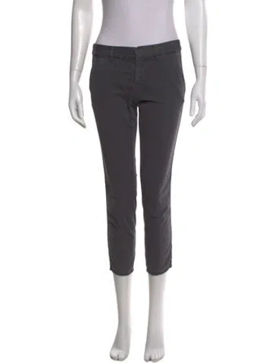 Pre-owned Nili Lotan Straight Leg Pants In Gray