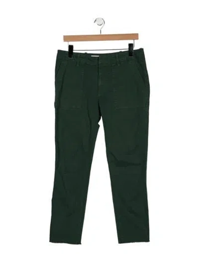 Pre-owned Nili Lotan Straight Leg Pants In Green