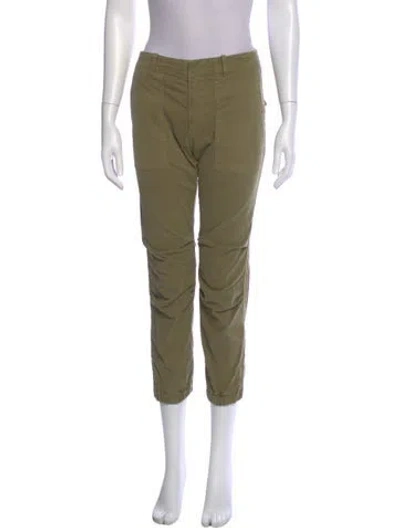 Pre-owned Nili Lotan Straight Leg Pants In Green