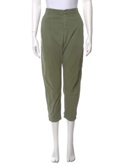 Pre-owned Nili Lotan Straight Leg Pants In Green