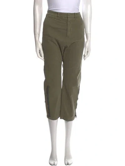 Pre-owned Nili Lotan Straight Leg Pants In Green