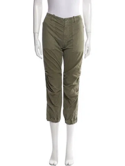 Pre-owned Nili Lotan Straight Leg Pants In Green