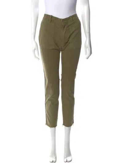 Pre-owned Nili Lotan Straight Leg Pants In Green