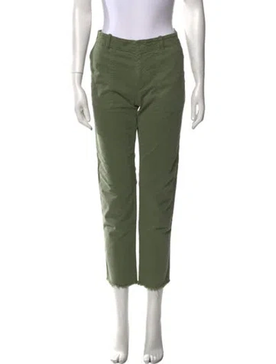 Pre-owned Nili Lotan Straight Leg Pants In Green