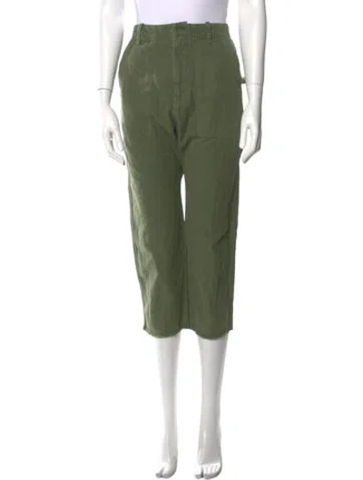 Pre-owned Nili Lotan Straight Leg Pants In Green