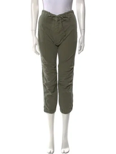 Pre-owned Nili Lotan Straight Leg Pants In Green