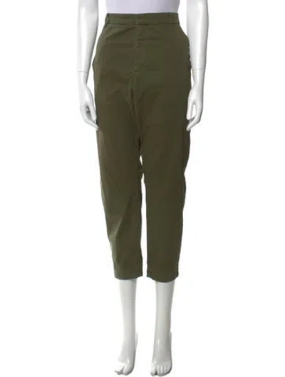Pre-owned Nili Lotan Straight Leg Pants In Green