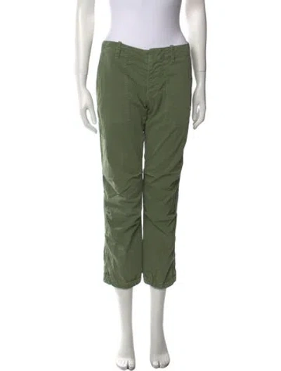 Pre-owned Nili Lotan Straight Leg Pants In Green