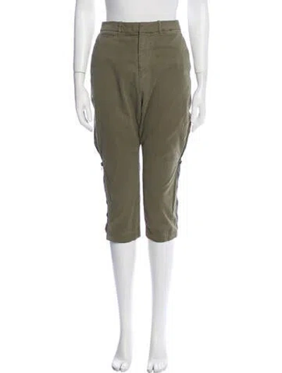 Pre-owned Nili Lotan Straight Leg Pants In Green