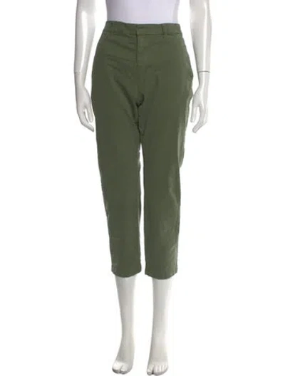 Pre-owned Nili Lotan Straight Leg Pants In Green