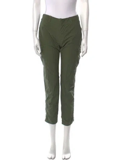 Pre-owned Nili Lotan Straight Leg Pants In Green