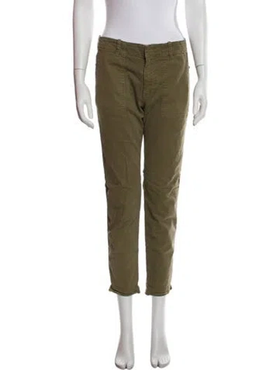 Pre-owned Nili Lotan Straight Leg Pants In Green