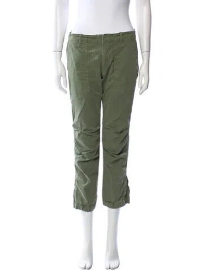 Pre-owned Nili Lotan Straight Leg Pants In Green