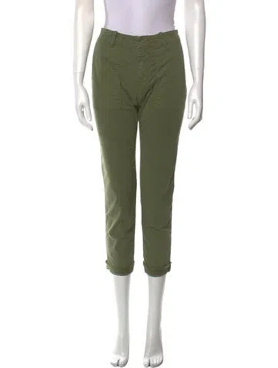 Pre-owned Nili Lotan Straight Leg Pants In Green