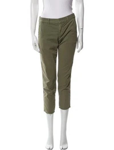 Pre-owned Nili Lotan Straight Leg Pants In Green