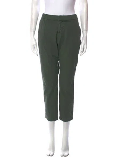 Pre-owned Nili Lotan Straight Leg Pants In Green