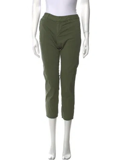 Pre-owned Nili Lotan Straight Leg Pants In Green