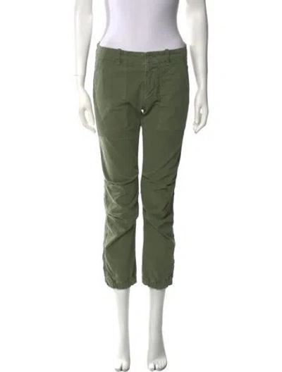 Pre-owned Nili Lotan Straight Leg Pants In Green