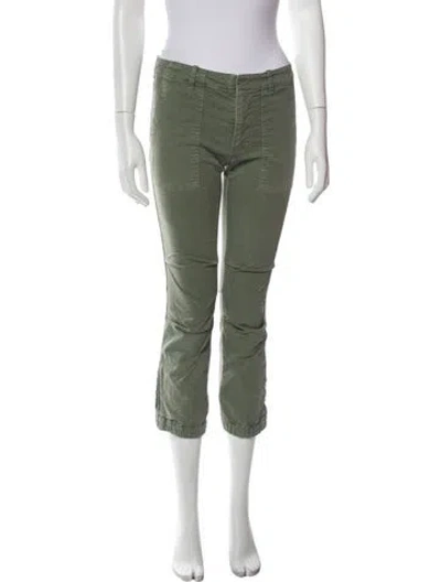 Pre-owned Nili Lotan Straight Leg Pants In Green