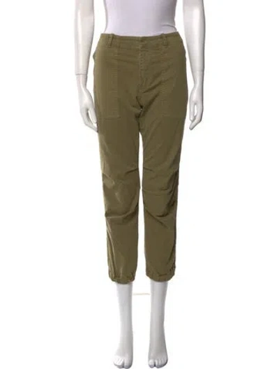 Pre-owned Nili Lotan Straight Leg Pants In Green
