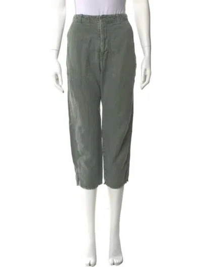 Pre-owned Nili Lotan Straight Leg Pants In Green