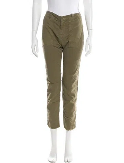Pre-owned Nili Lotan Straight Leg Pants In Green