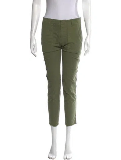 Pre-owned Nili Lotan Straight Leg Pants In Green