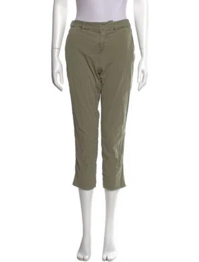 Pre-owned Nili Lotan Straight Leg Pants In Green