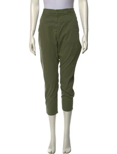 Pre-owned Nili Lotan Straight Leg Pants In Green