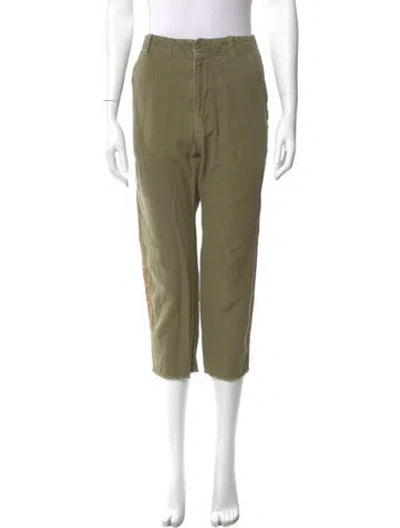 Pre-owned Nili Lotan Straight Leg Pants In Green