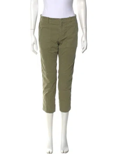 Pre-owned Nili Lotan Straight Leg Pants In Green