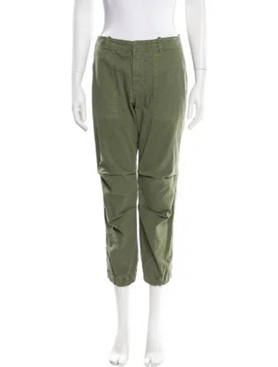 Pre-owned Nili Lotan Straight Leg Pants In Green