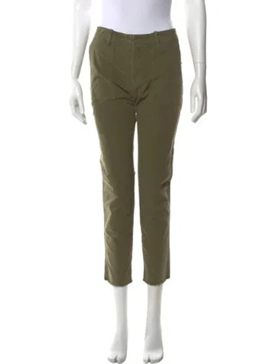 Pre-owned Nili Lotan Straight Leg Pants In Green