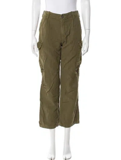 Pre-owned Nili Lotan Straight Leg Pants In Green