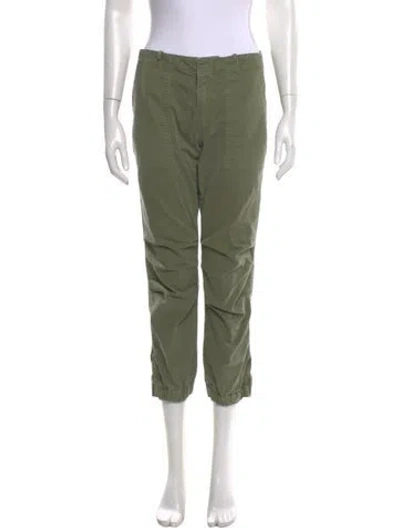 Pre-owned Nili Lotan Straight Leg Pants In Green