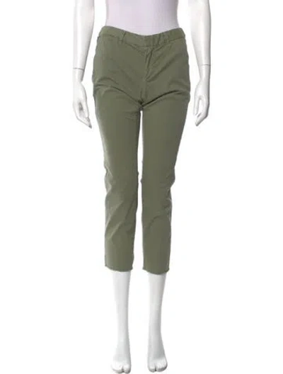 Pre-owned Nili Lotan Straight Leg Pants In Green